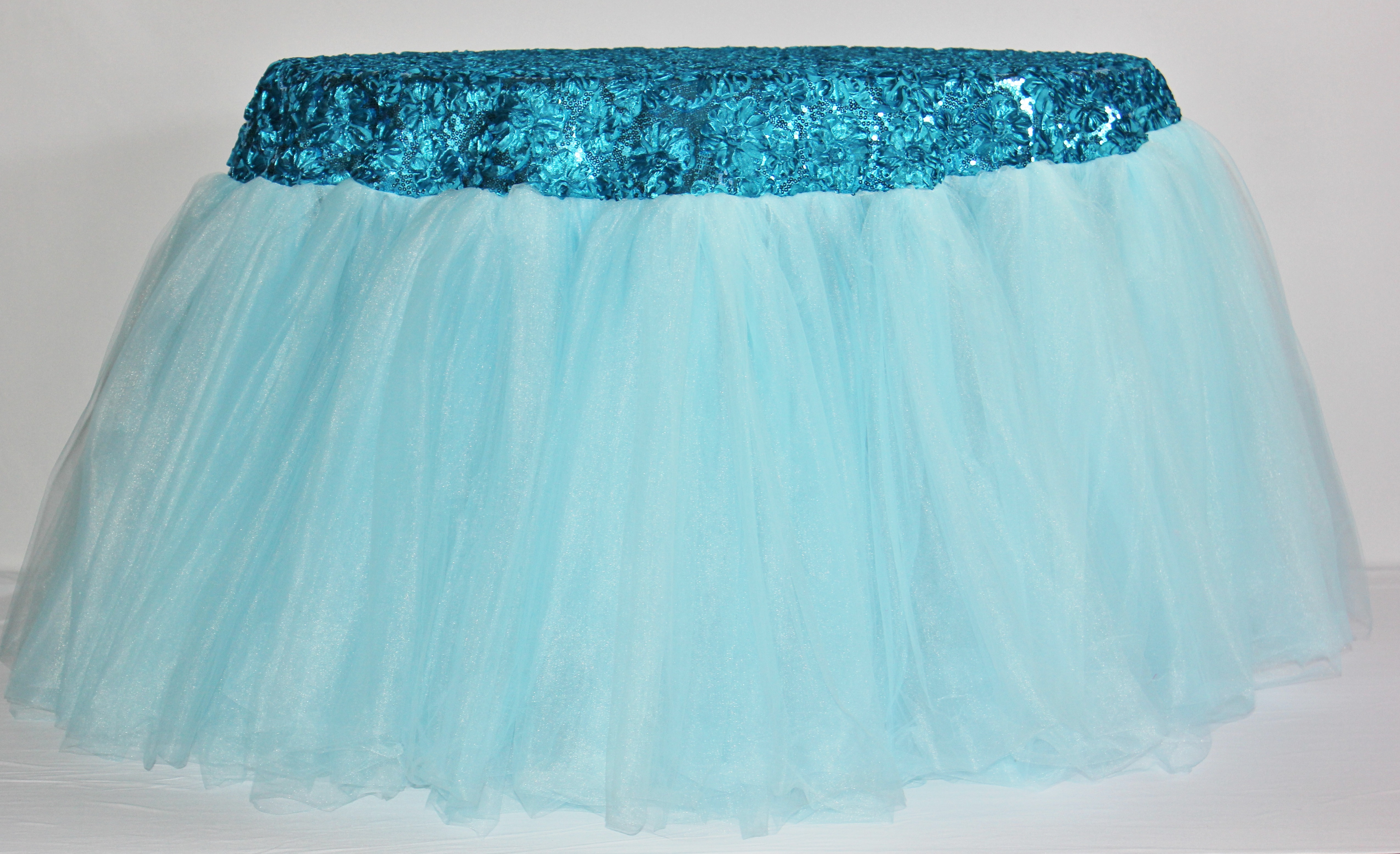 Table Skirts Includes Purple Tutu Tableskirt With Round Table 42 Wide X 29 Tall